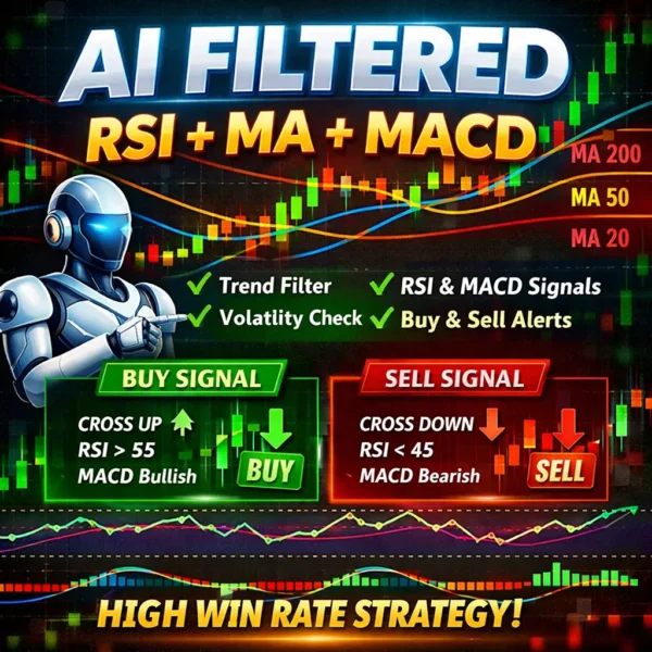 FREE AI Filtered RSI + MA + MACD Indicator for TradingView | Smart Buy & Sell Signals